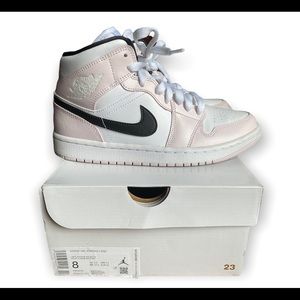 Jordan 1 Mid Barely Rose